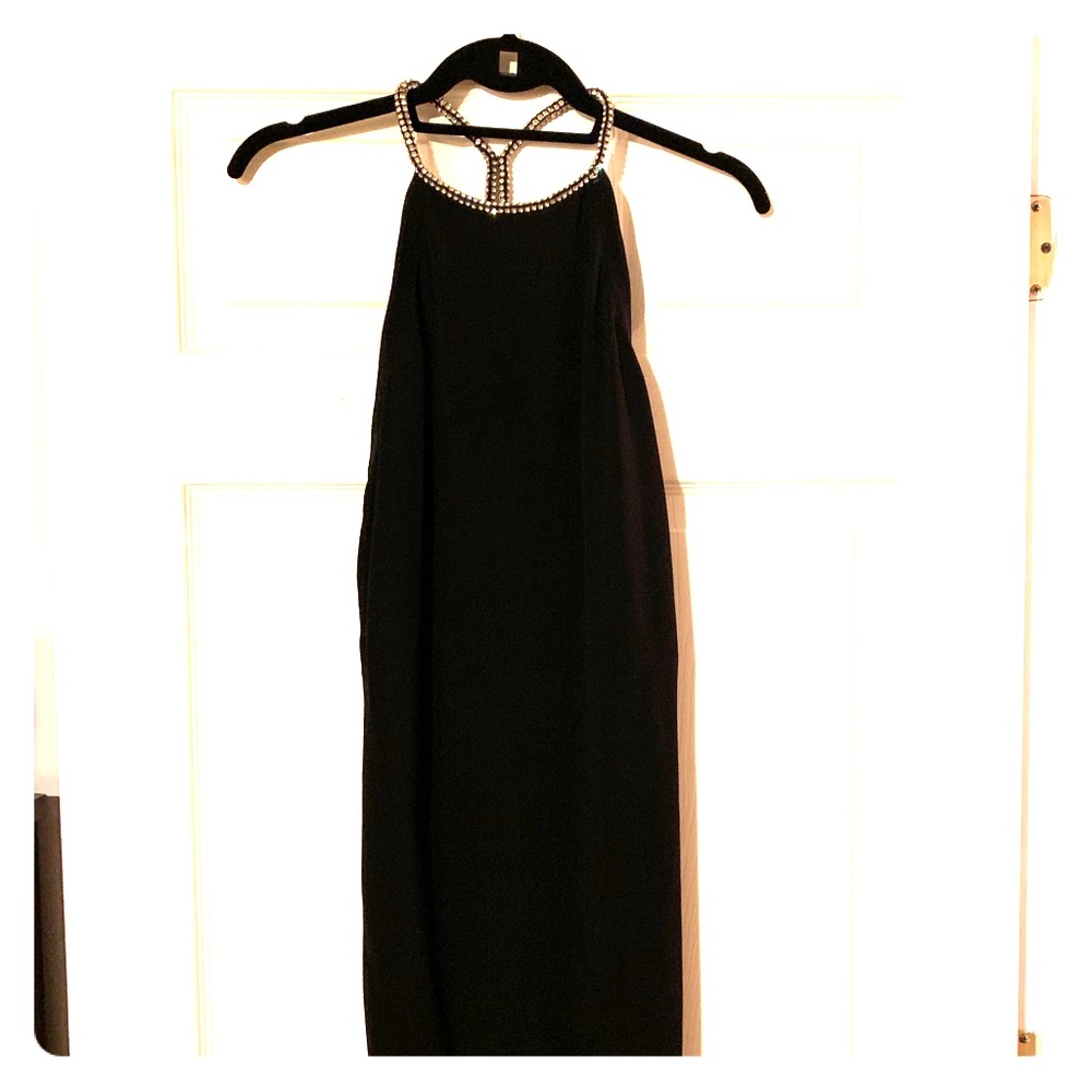 Zara Black Cocktail Dress with Diamonds (M)